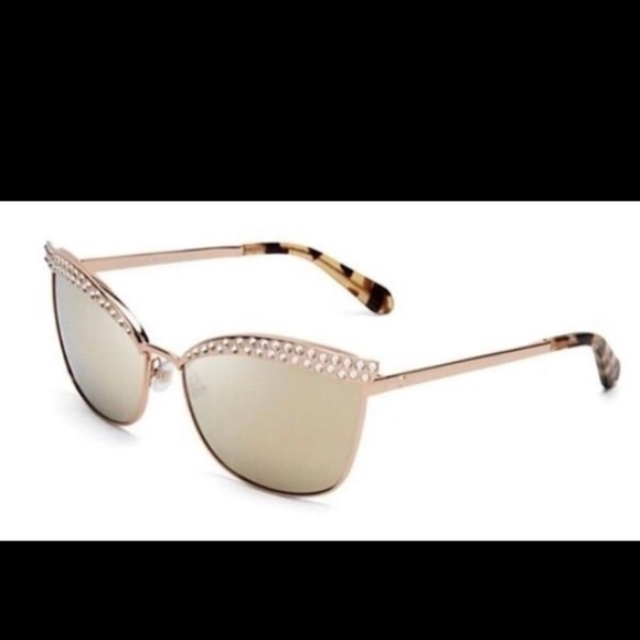 Kate Spade Gold Sunglasses with Crystal Detail - Picture 2 of 8